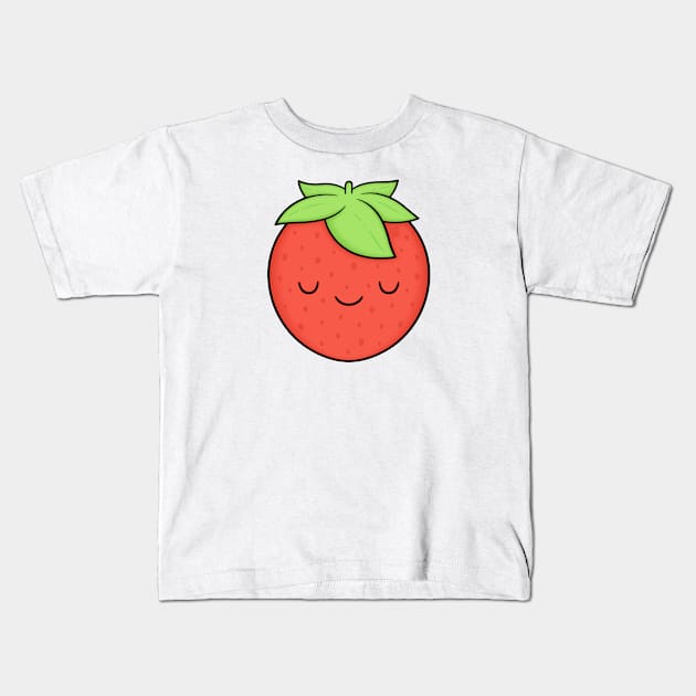 Strawberry Kids T-Shirt by kimvervuurt